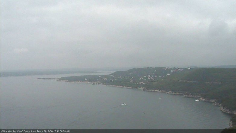 Lake Travis webcam, August 25, 2019 10:10 AM CT