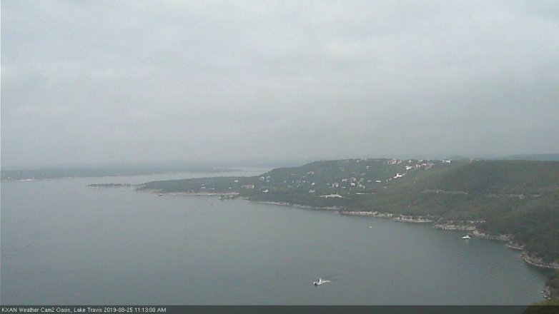 Lake Travis webcam, August 25, 2019 10:15 AM CT