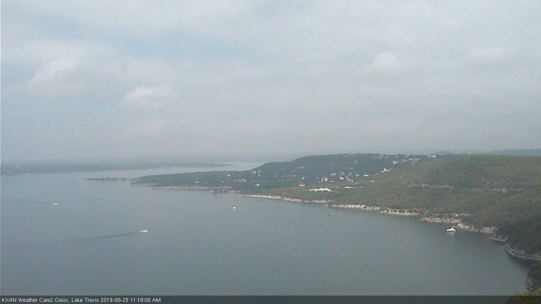 Lake Travis webcam, August 25, 2019 10:20 AM CT