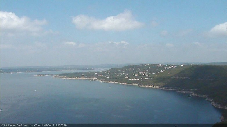 Lake Travis webcam, August 25, 2019 11:10 AM CT