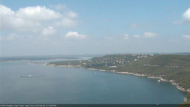 Lake Travis webcam, August 25, 2019 11:15 AM CT