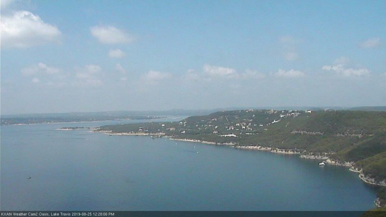 Lake Travis webcam, August 25, 2019 11:30 AM CT