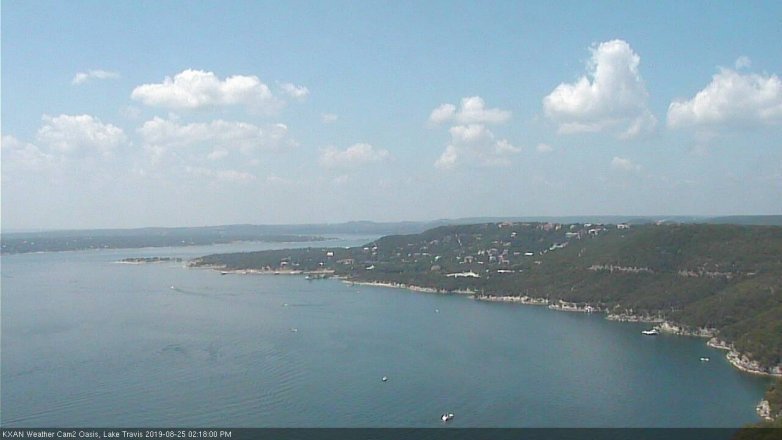 Lake Travis webcam, August 25, 2019 1:20 PM CT