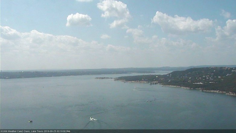 Lake Travis webcam, August 25, 2019 2:20 PM CT
