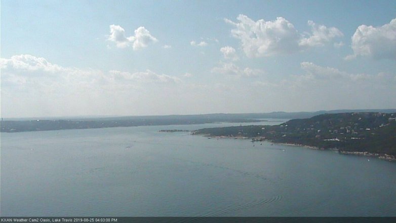 Lake Travis webcam, August 25, 2019 3:05 PM CT