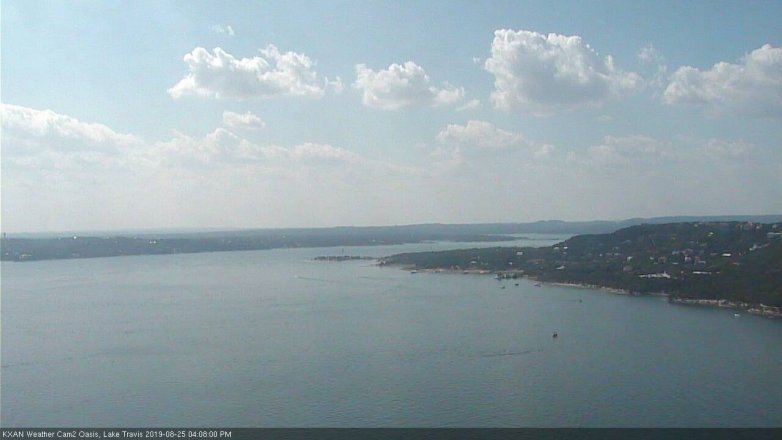 Lake Travis webcam, August 25, 2019 3:10 PM CT