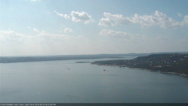 Lake Travis webcam, August 25, 2019 3:25 PM CT