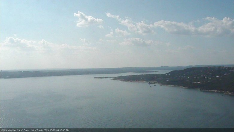 Lake Travis webcam, August 25, 2019 3:40 PM CT