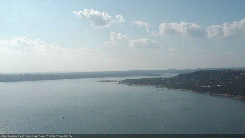 Lake Travis webcam, August 25, 2019 3:45 PM CT