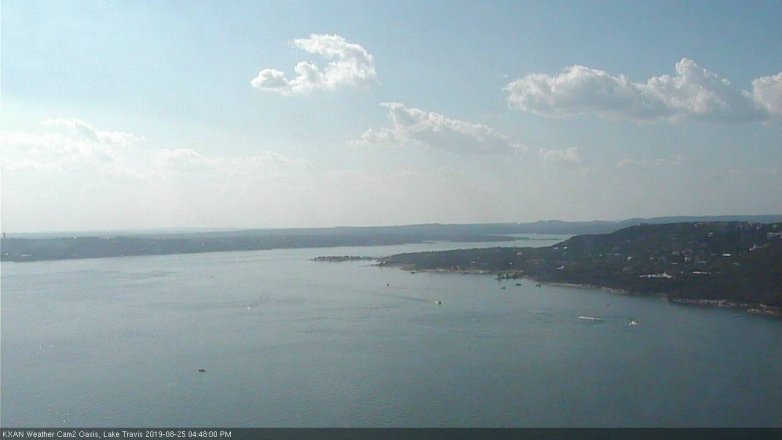Lake Travis webcam, August 25, 2019 3:50 PM CT