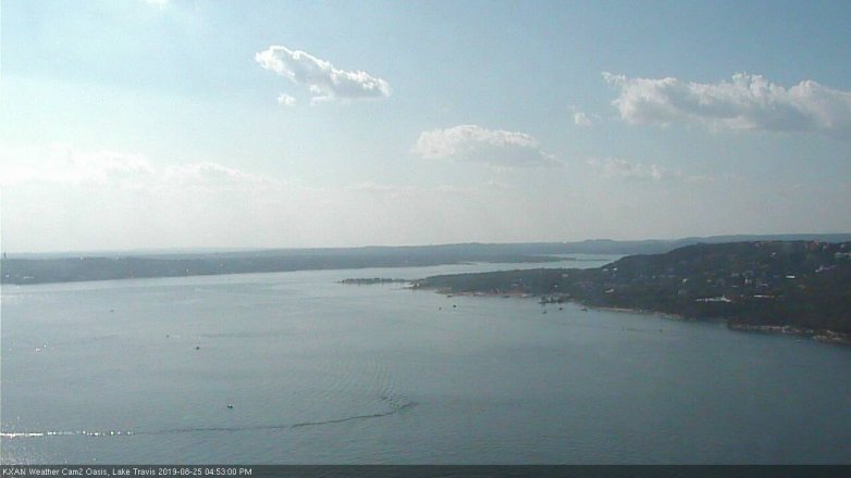 Lake Travis webcam, August 25, 2019 3:55 PM CT