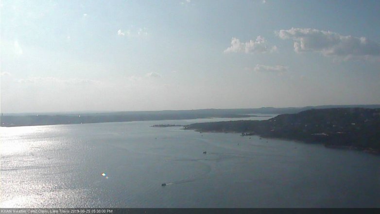 Lake Travis webcam, August 25, 2019 4:40 PM CT