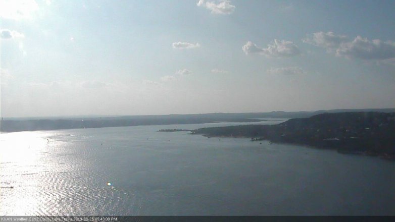 Lake Travis webcam, August 25, 2019 4:45 PM CT