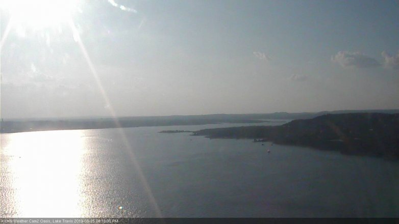 Lake Travis webcam, August 25, 2019 5:20 PM CT