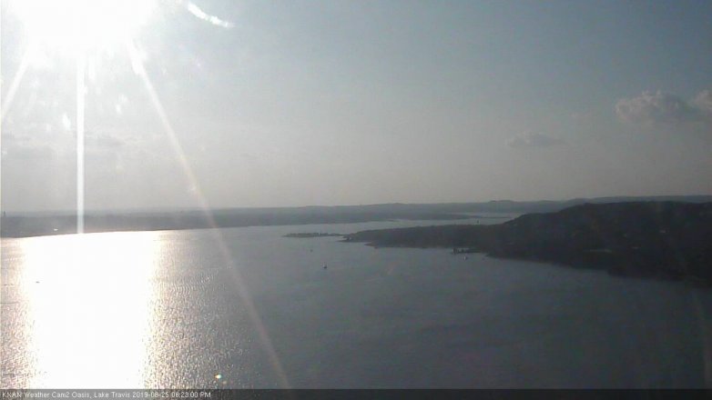 Lake Travis webcam, August 25, 2019 5:25 PM CT