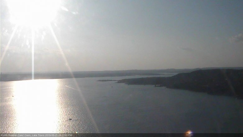Lake Travis webcam, August 25, 2019 5:35 PM CT