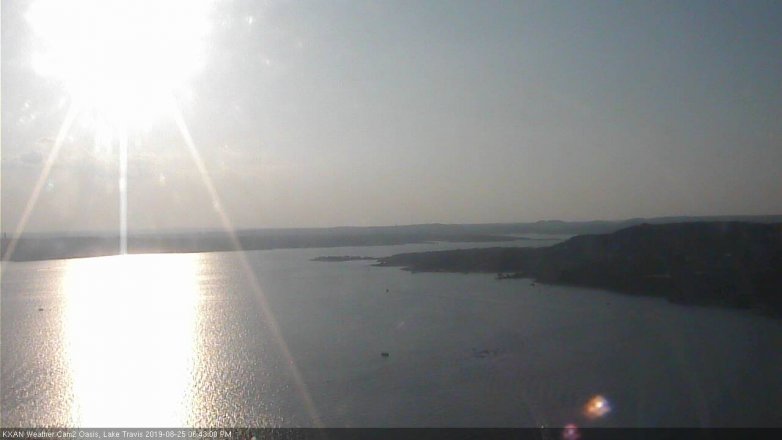 Lake Travis webcam, August 25, 2019 5:45 PM CT