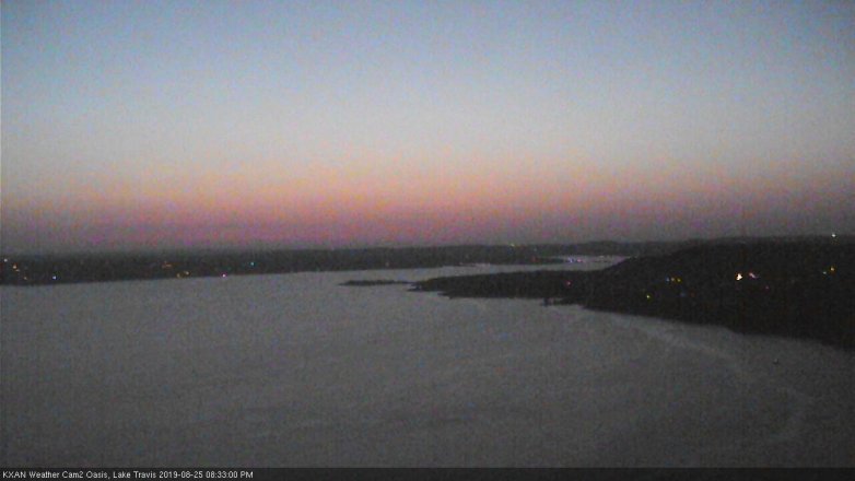 Lake Travis webcam, August 25, 2019 7:35 PM CT
