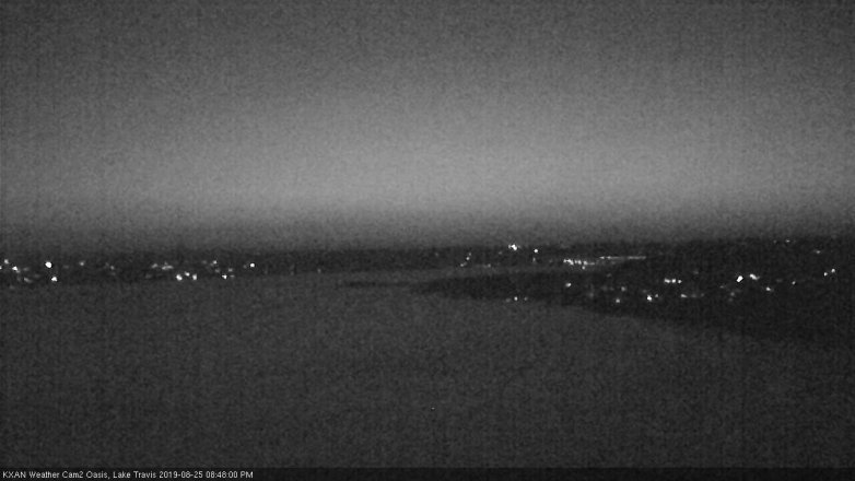 Lake Travis webcam, August 25, 2019 7:50 PM CT