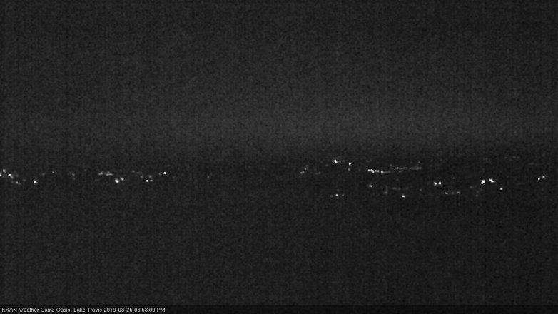Lake Travis webcam, August 25, 2019 8:00 PM CT