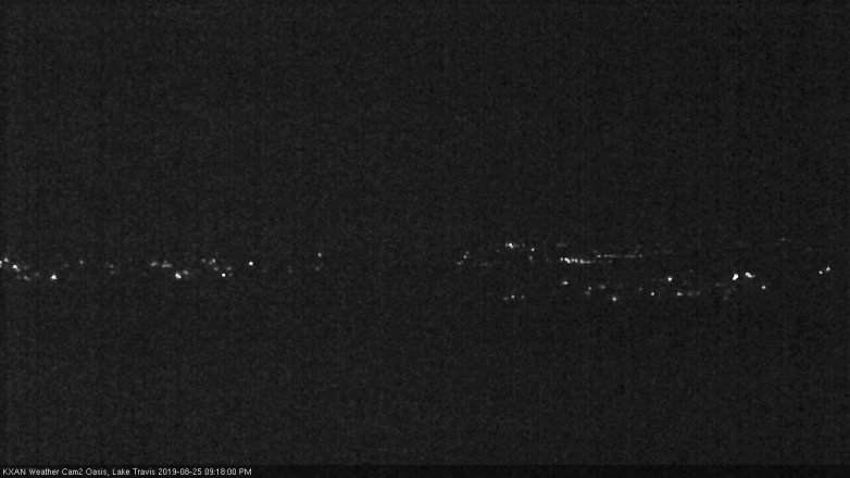 Lake Travis webcam, August 25, 2019 8:20 PM CT
