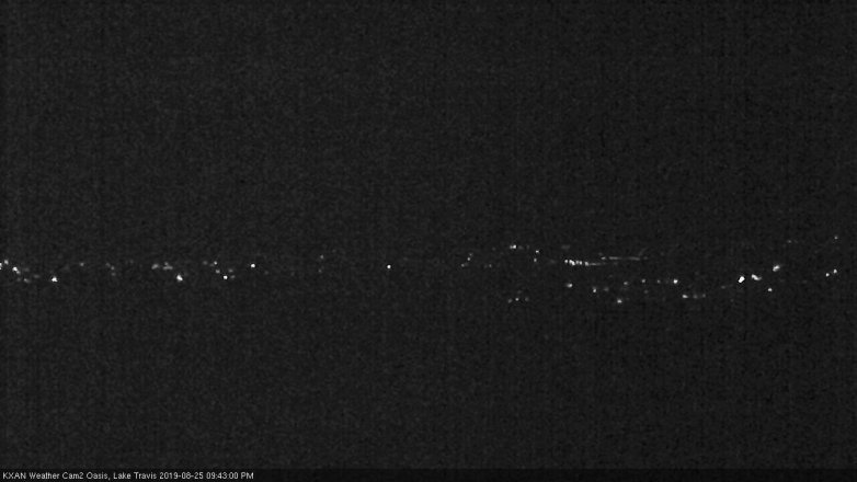 Lake Travis webcam, August 25, 2019 8:45 PM CT