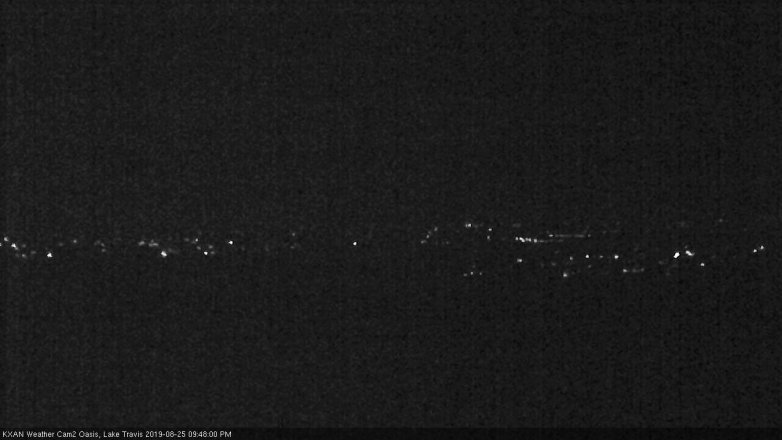 Lake Travis webcam, August 25, 2019 8:50 PM CT