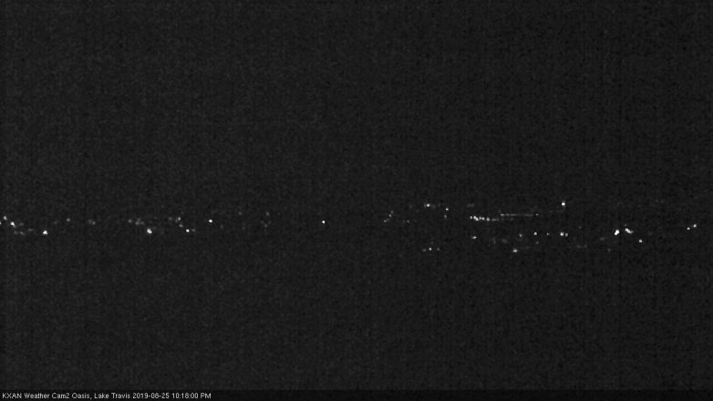 Lake Travis webcam, August 25, 2019 9:20 PM CT