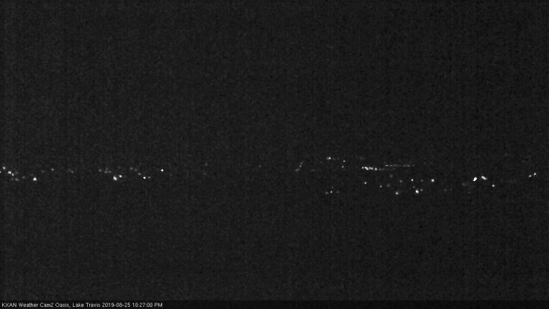 Lake Travis webcam, August 25, 2019 9:30 PM CT