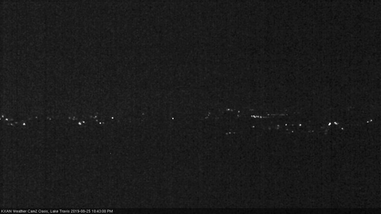 Lake Travis webcam, August 25, 2019 9:45 PM CT