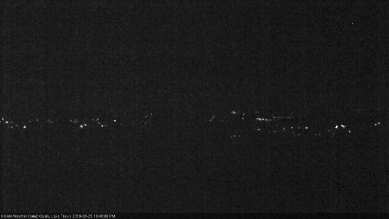 Lake Travis webcam, August 25, 2019 9:50 PM CT