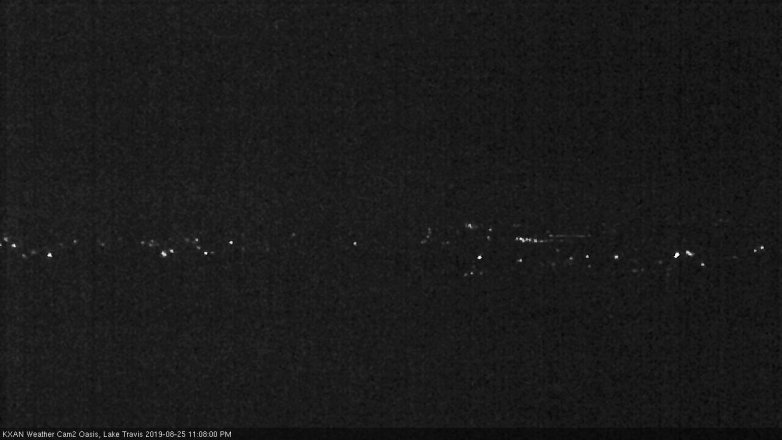 Lake Travis webcam, August 25, 2019 10:10 PM CT