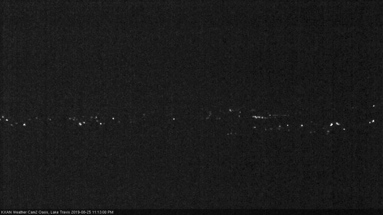 Lake Travis webcam, August 25, 2019 10:15 PM CT