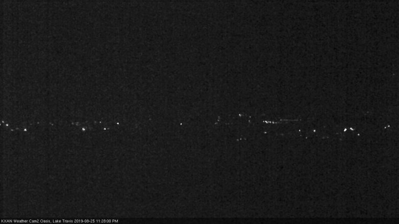 Lake Travis webcam, August 25, 2019 10:30 PM CT