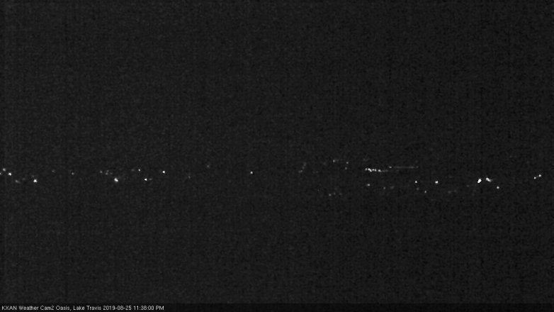Lake Travis webcam, August 25, 2019 10:40 PM CT