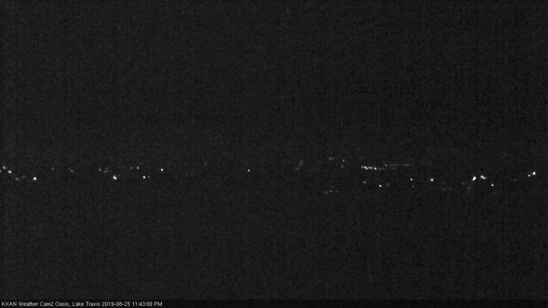 Lake Travis webcam, August 25, 2019 10:45 PM CT