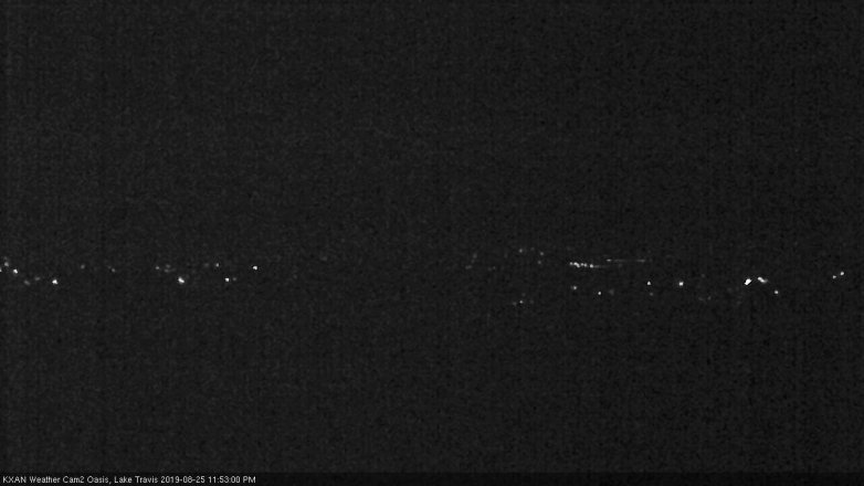 Lake Travis webcam, August 25, 2019 10:55 PM CT