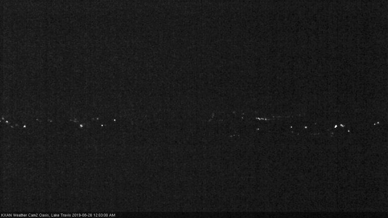 Lake Travis webcam, August 25, 2019 11:05 PM CT