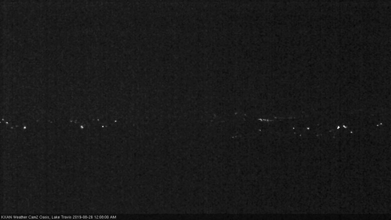 Lake Travis webcam, August 25, 2019 11:10 PM CT