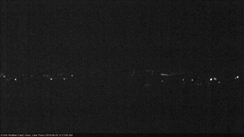 Lake Travis webcam, August 25, 2019 11:15 PM CT