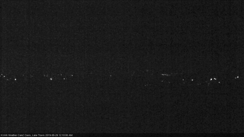 Lake Travis webcam, August 25, 2019 11:20 PM CT