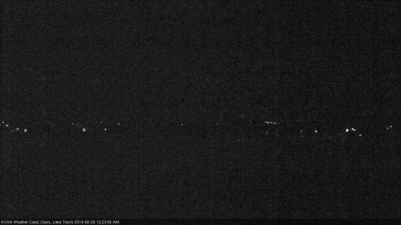 Lake Travis webcam, August 25, 2019 11:25 PM CT