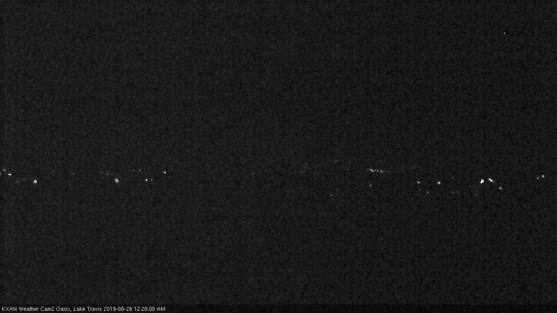 Lake Travis webcam, August 25, 2019 11:30 PM CT