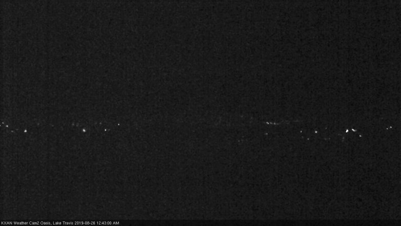 Lake Travis webcam, August 25, 2019 11:45 PM CT