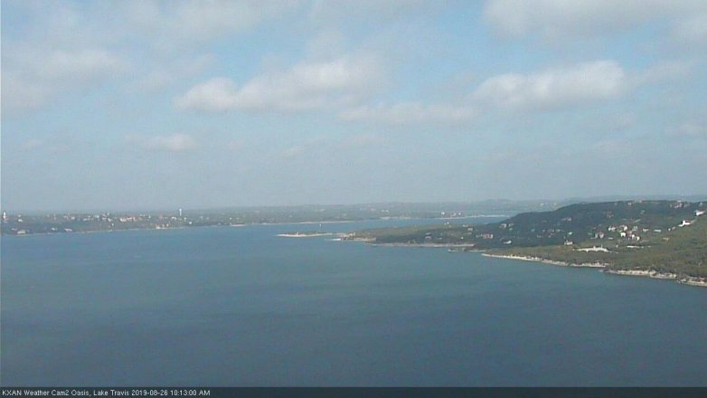 Lake Travis webcam, August 26, 2019 9:15 AM CT