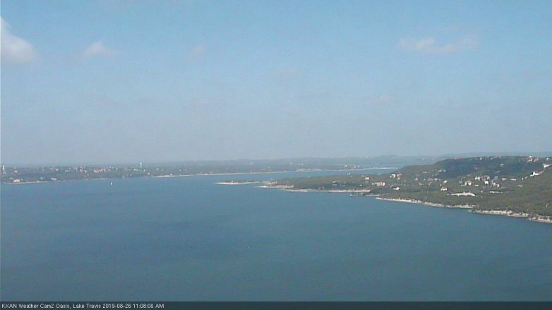 Lake Travis webcam, August 26, 2019 10:10 AM CT