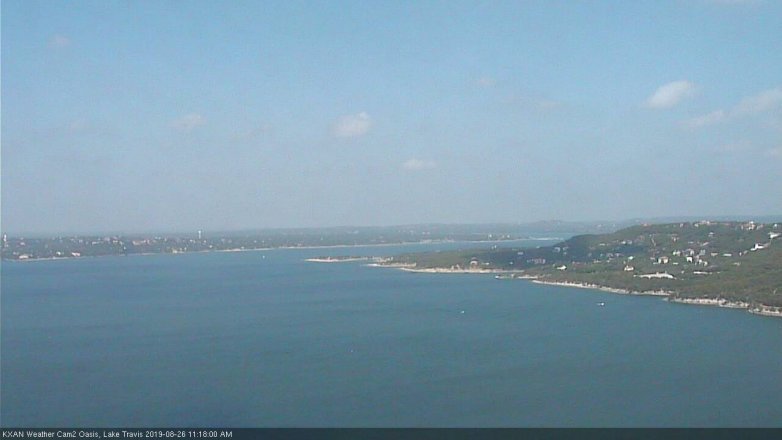 Lake Travis webcam, August 26, 2019 10:20 AM CT
