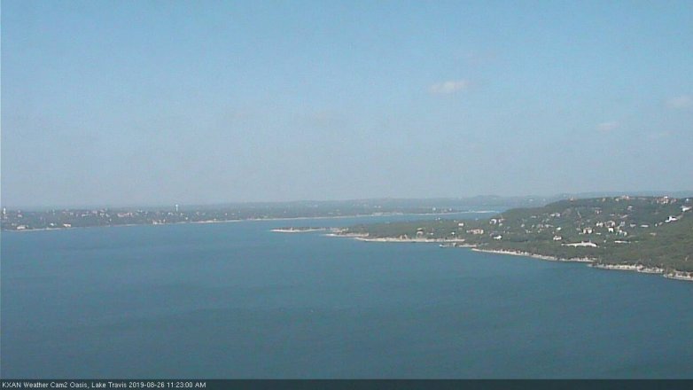 Lake Travis webcam, August 26, 2019 10:25 AM CT