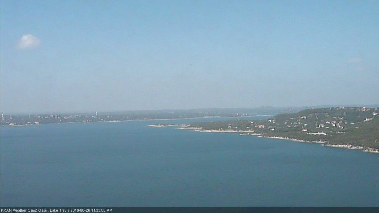 Lake Travis webcam, August 26, 2019 10:35 AM CT