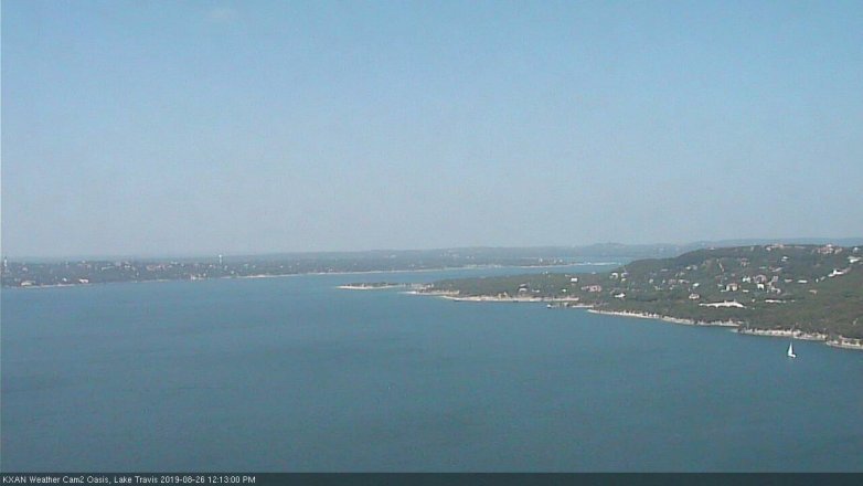 Lake Travis webcam, August 26, 2019 11:15 AM CT